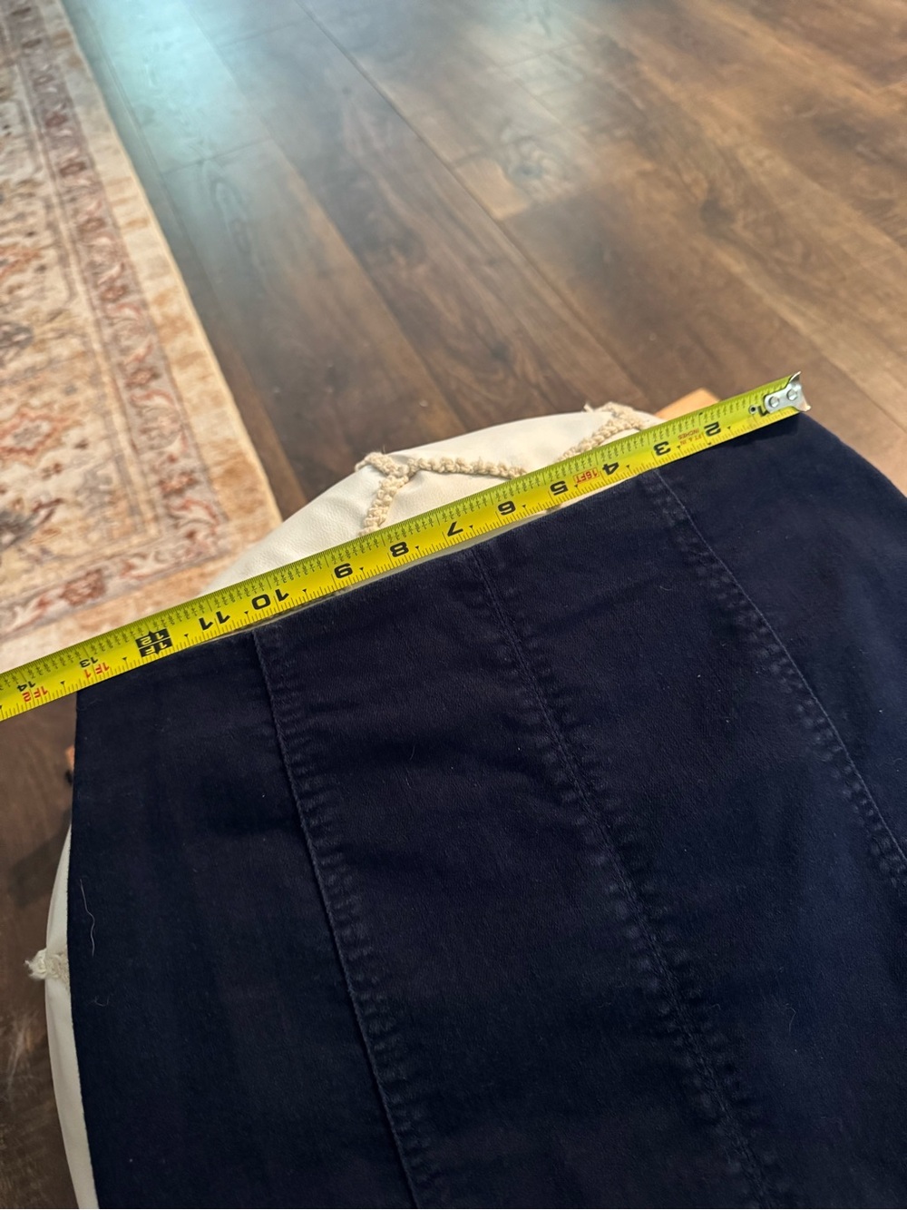 Dark Denim Panel Mini Skirt - Picture 6 of 6